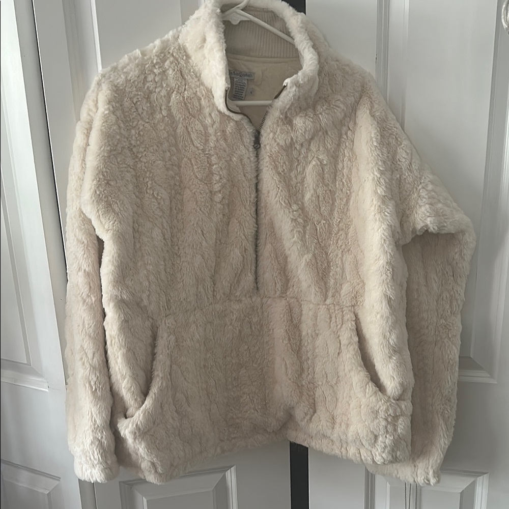 Carbon 2 Cobalt Cozy Cream furry soft Jacket Large
